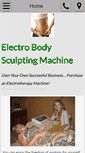 Mobile Screenshot of electrobodysculptingmachine.com
