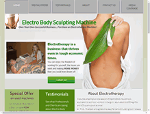 Tablet Screenshot of electrobodysculptingmachine.com